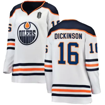 Women's Jason Dickinson Edmonton Oilers Away 2025 Stanley Cup Final Jersey - White Breakaway