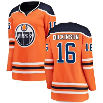 Women's Jason Dickinson Edmonton Oilers Home 2025 Stanley Cup Final Jersey - Orange Breakaway