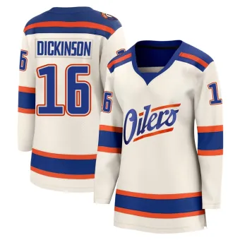 Women's Jason Dickinson Edmonton Oilers Light Beige Alternate Jersey - Breakaway